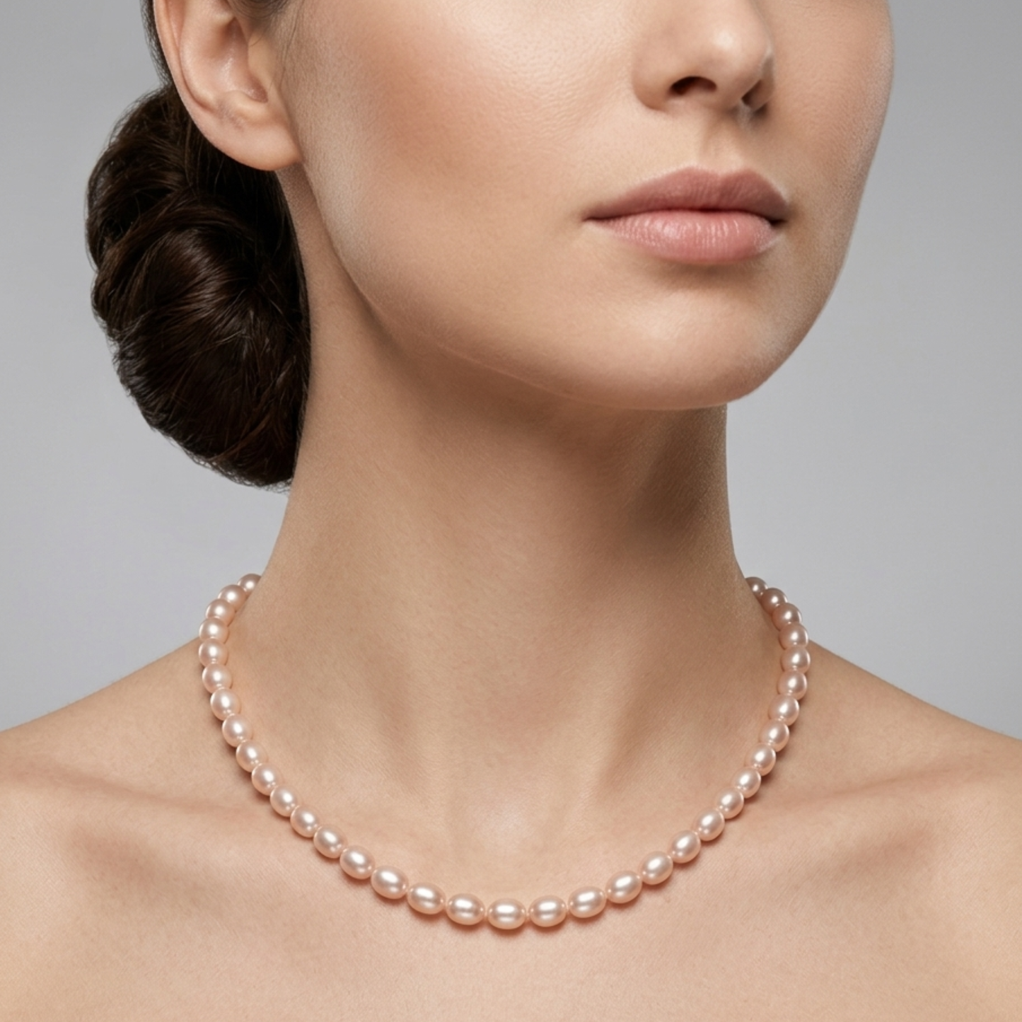 Fresh Water Pearl Light Pink Necklace - Nelissima Jewelry