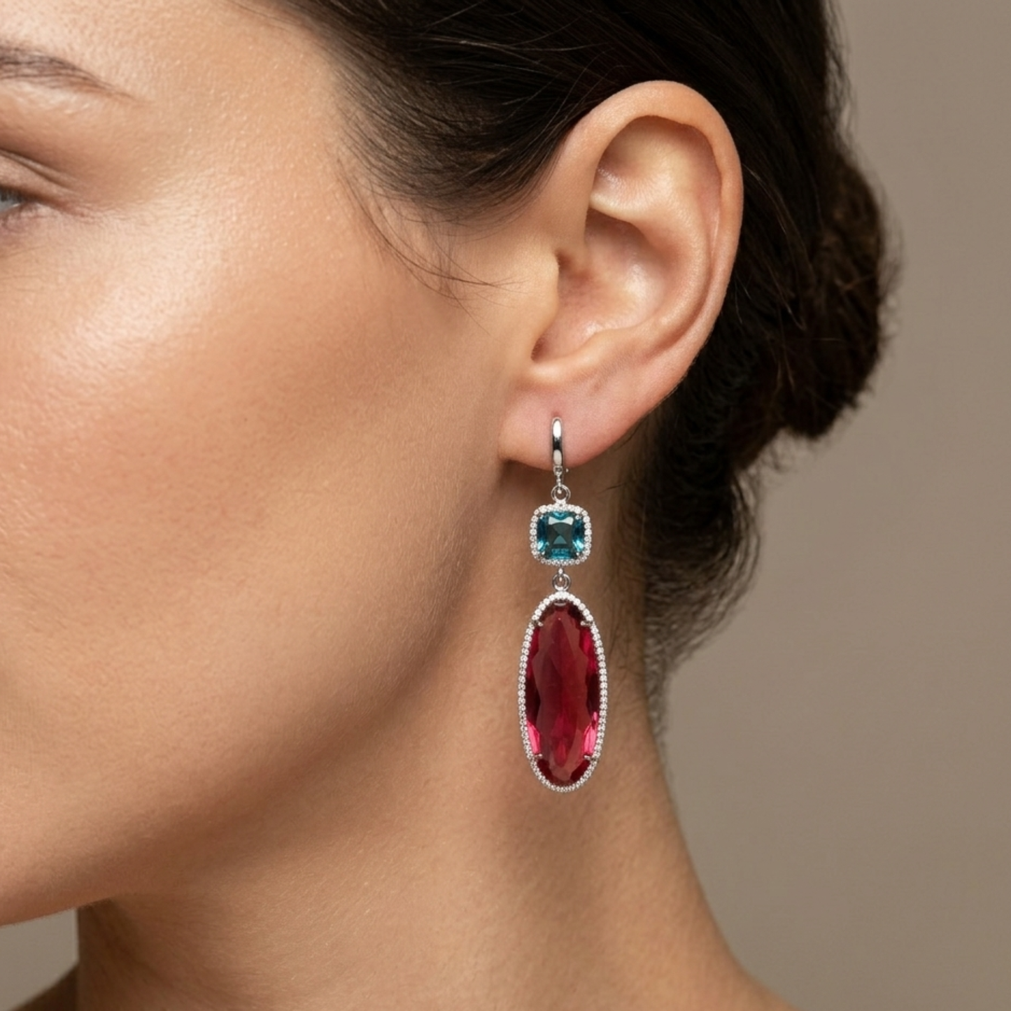 Red Cherry Earrings - Nelissima Jewelry