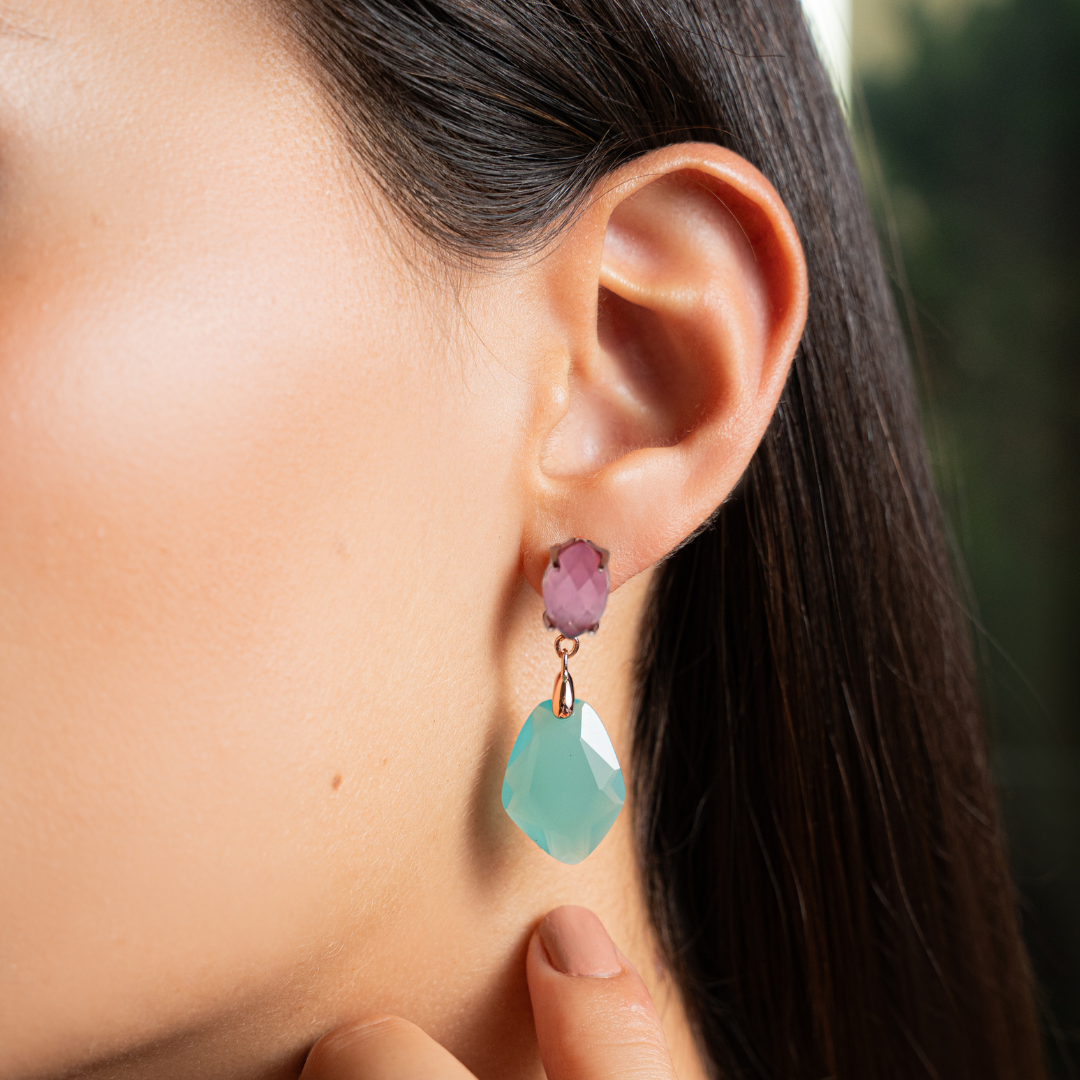 Obsidian mix Earrings - Nelissima Jewelry