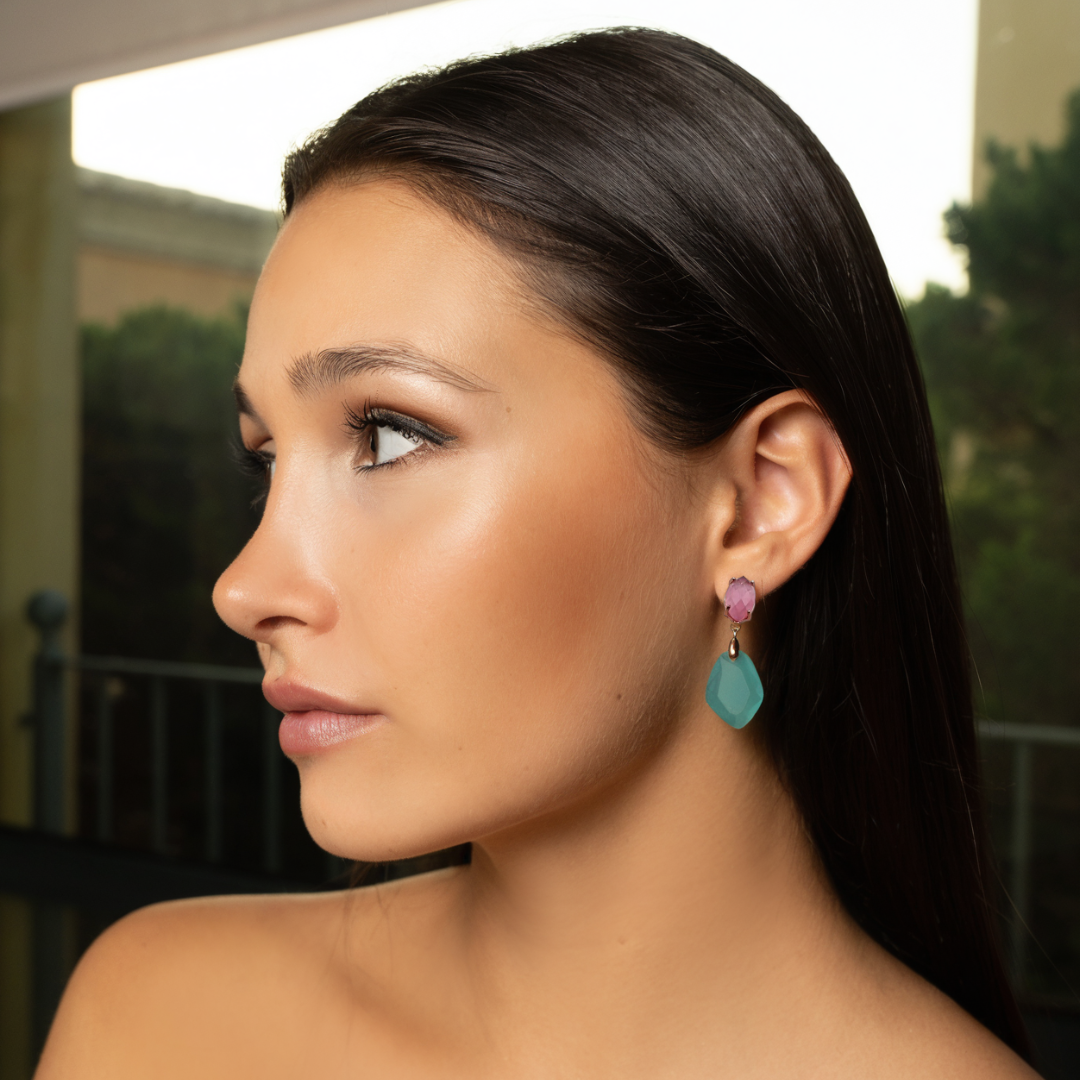 Obsidian mix Earrings - Nelissima Jewelry