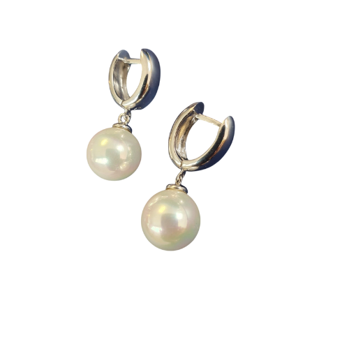 Creolen pearl Earrings - Nelissima Jewelry