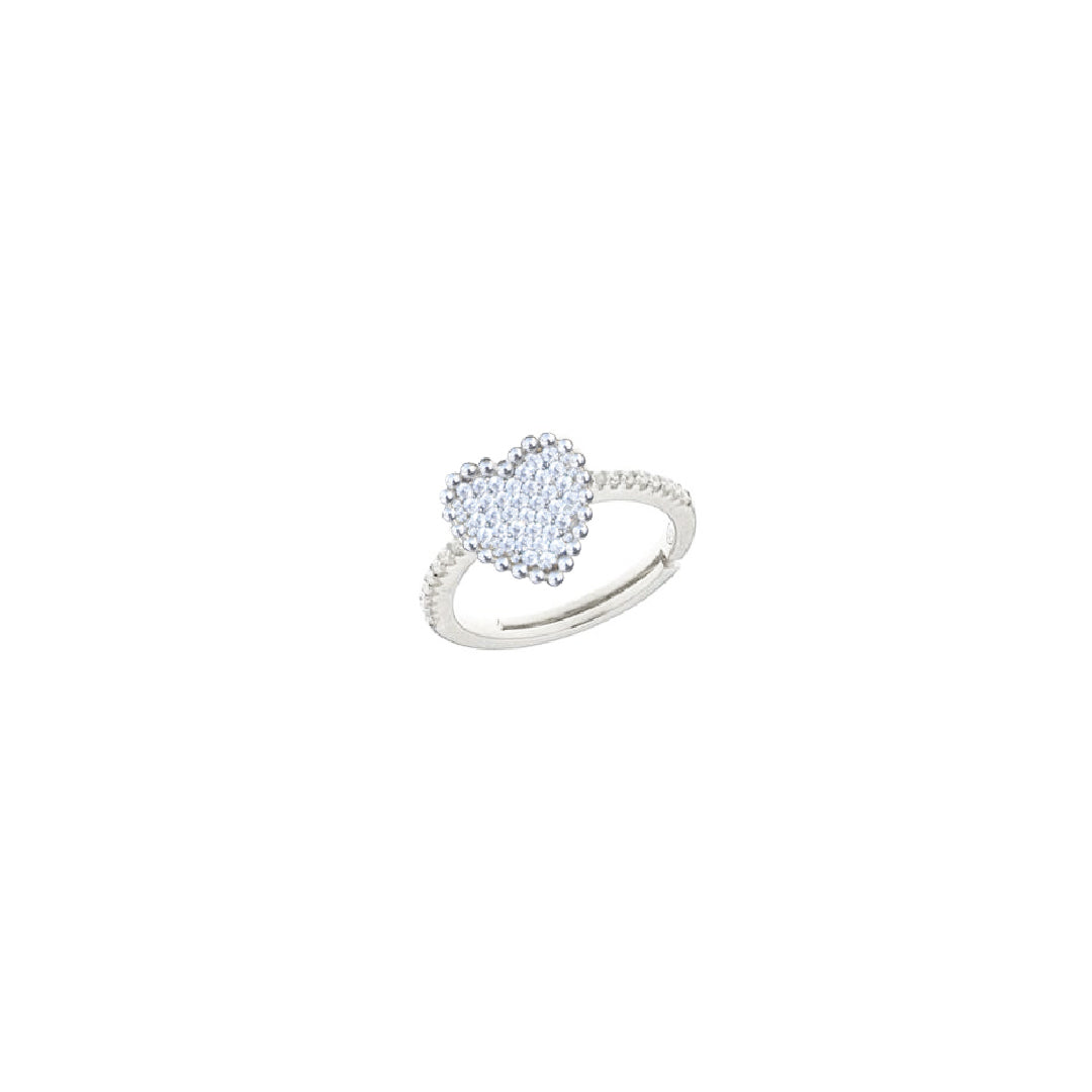 Princess Heart Ring 925 Sterling Sterling - Nelissima Jewelry