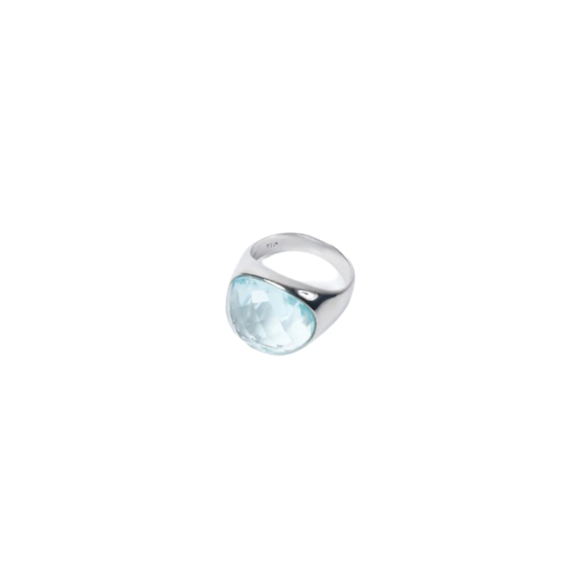 oval shaped sterling silver
