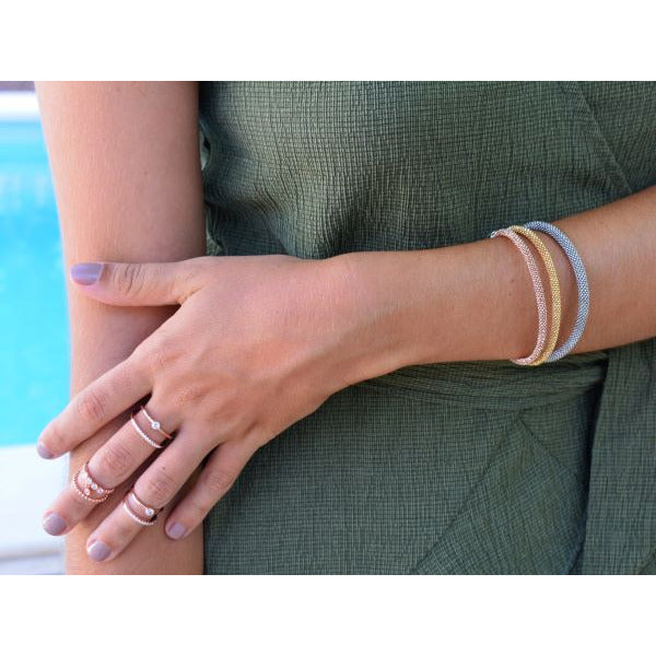 Lab Magnetic Sparkling Texture Claps Bracelet Nelissima - Nelissima Jewelry