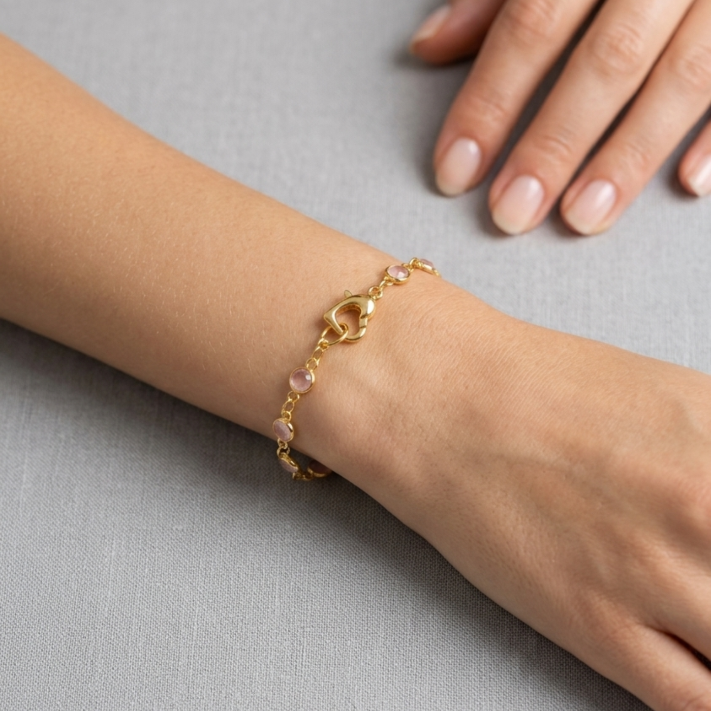 Love Heart Bracelet Handmade - Nelissima Jewelry