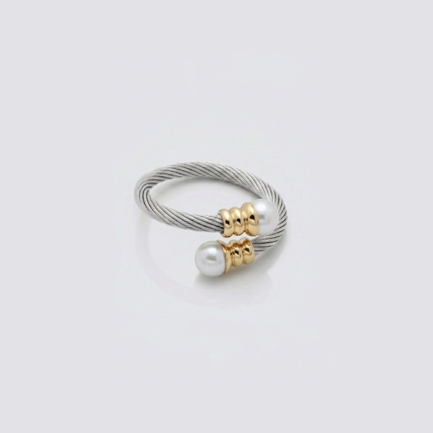 Pearl Spiral Ring - Nelissima Jewelry