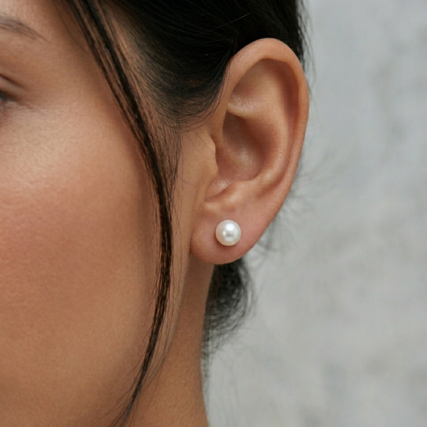 White Freshwater Pearl Earrings - Nelissima Jewelry