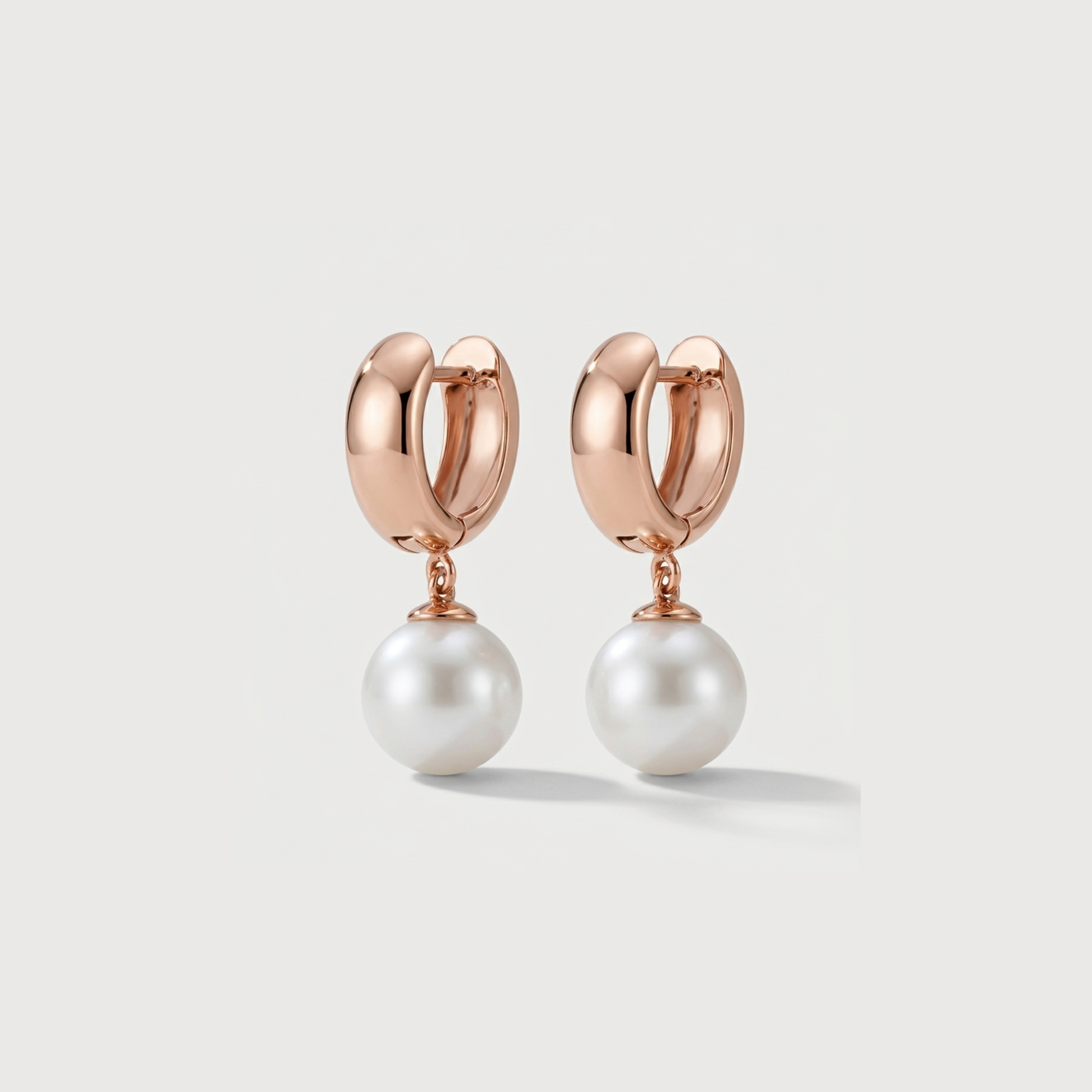 Creolen pearl Earrings - Nelissima Jewelry