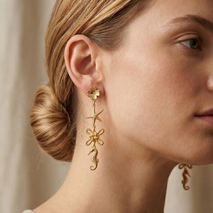 New Seahorse Ocean Earrings - Nelissima Jewelry