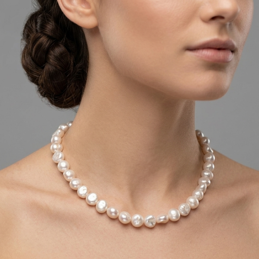 Cultured Pearl Necklace Tones - Nelissima Jewelry