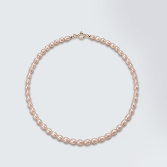 Fresh Water Pearl Light Pink Necklace - Nelissima Jewelry