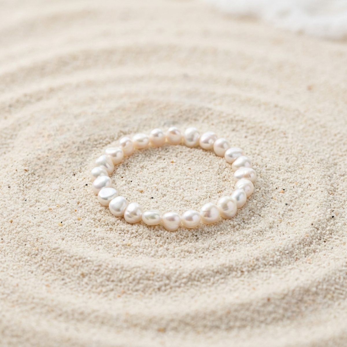 Mediterranean Living Bracelet – White Freshwater Pearls - Nelissima Jewelry