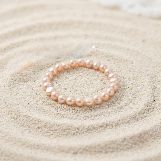 Mediterranean Living Bracelet – White Freshwater Pearls