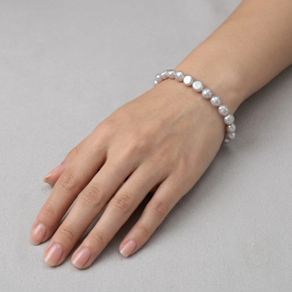Mediterranean Living Bracelet – White Freshwater Pearls - Nelissima Jewelry