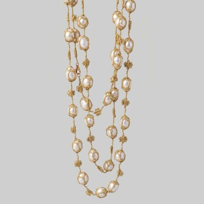 Handwoven Freshwater Pearl Necklace - Nelissima Jewelry
