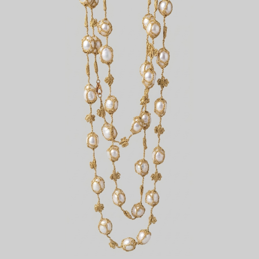 Handwoven Freshwater Pearl Necklace - Nelissima Jewelry