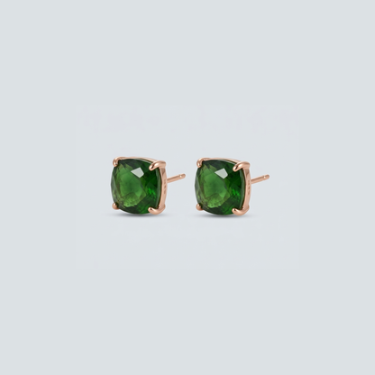 Green Obsidian Earrings - Nelissima Jewelry