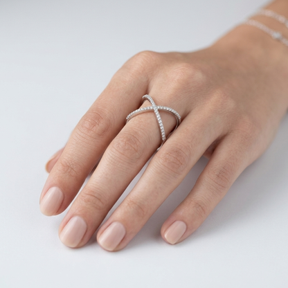 Geometric Filigree Ring - Nelissima Jewelry