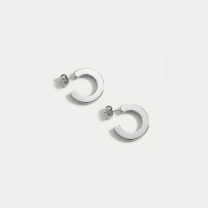 Minimalist Creole Hoop Earring - Nelissima Jewelry