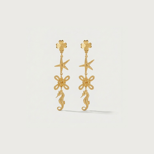 New Seahorse Ocean Earrings - Nelissima Jewelry