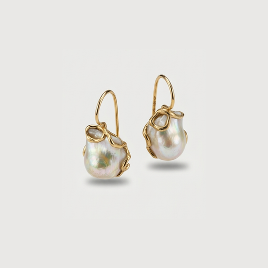Handmade Baroque Pearl Earrings - Nelissima Jewelry