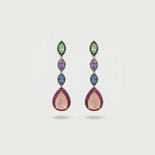 New Princess Earrings 18K Gold Plated - Nelissima Jewelry