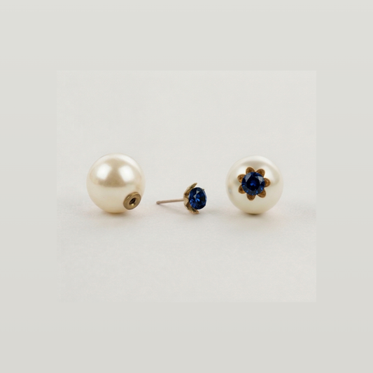 Pearl Flower Earrings - Nelissima Jewelry