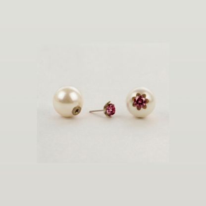 Pearl Flower Earrings - Nelissima Jewelry