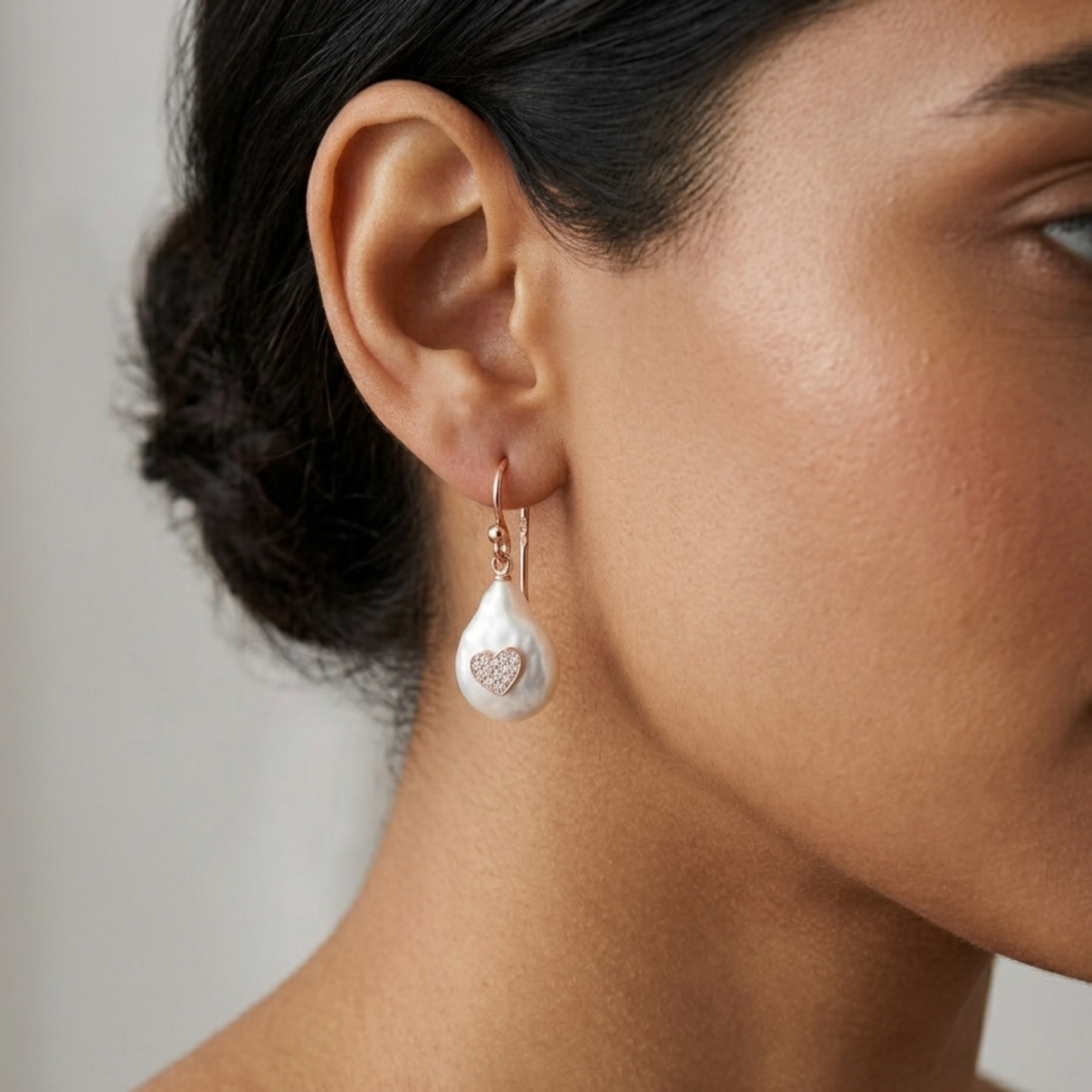 Baroque heart Earrings - Nelissima Jewelry