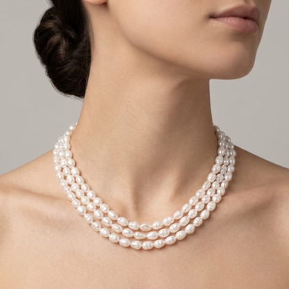 Freshwater Cultured Pearl Necklace Long - Nelissima Jewelry