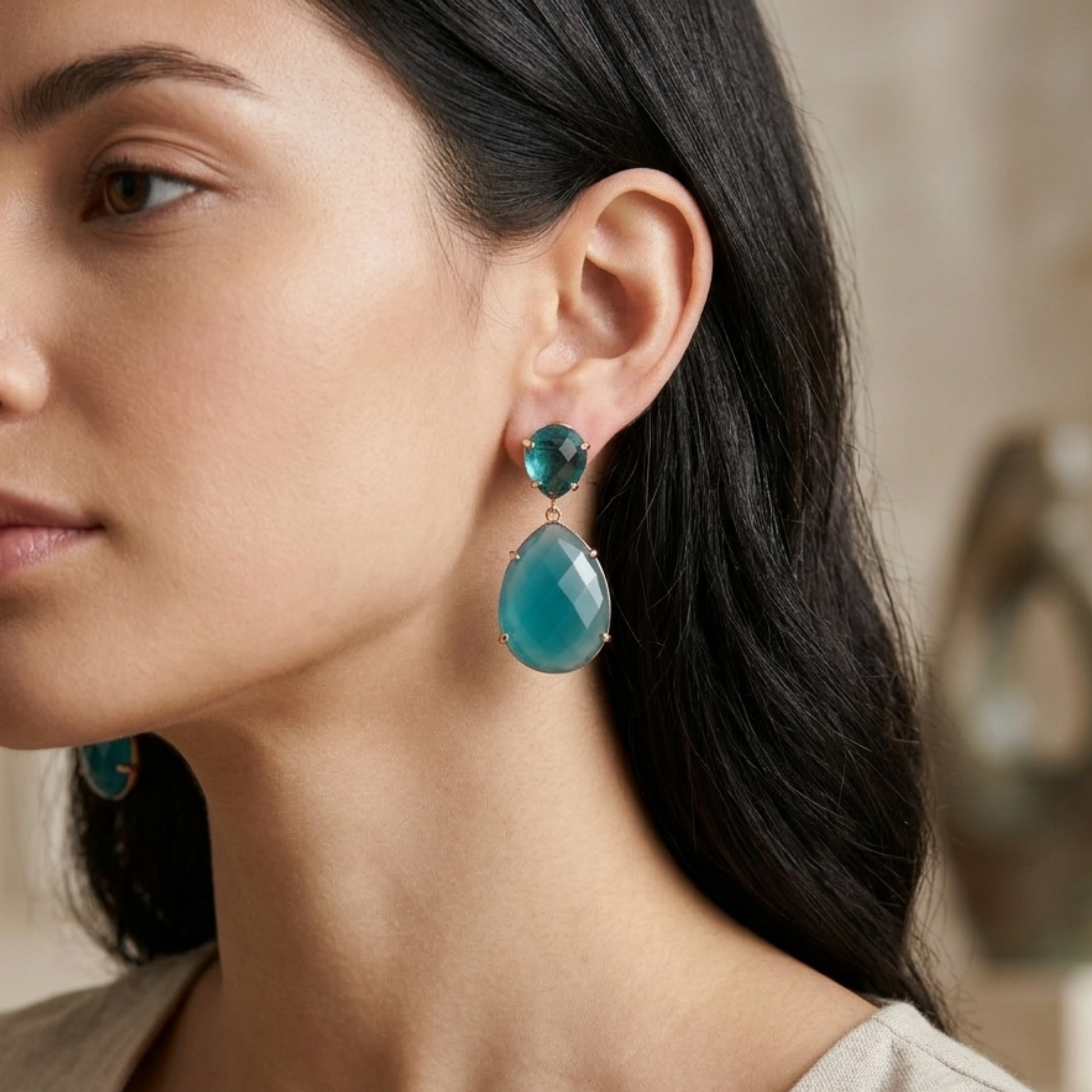 Teardrop Romantic Earrings - Nelissima Jewelry