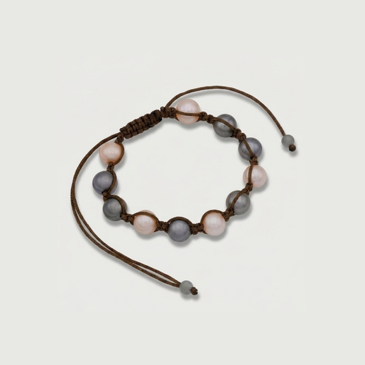 Freshwater Pearls Bracelet with Handmade Thread - Nelissima Jewelry