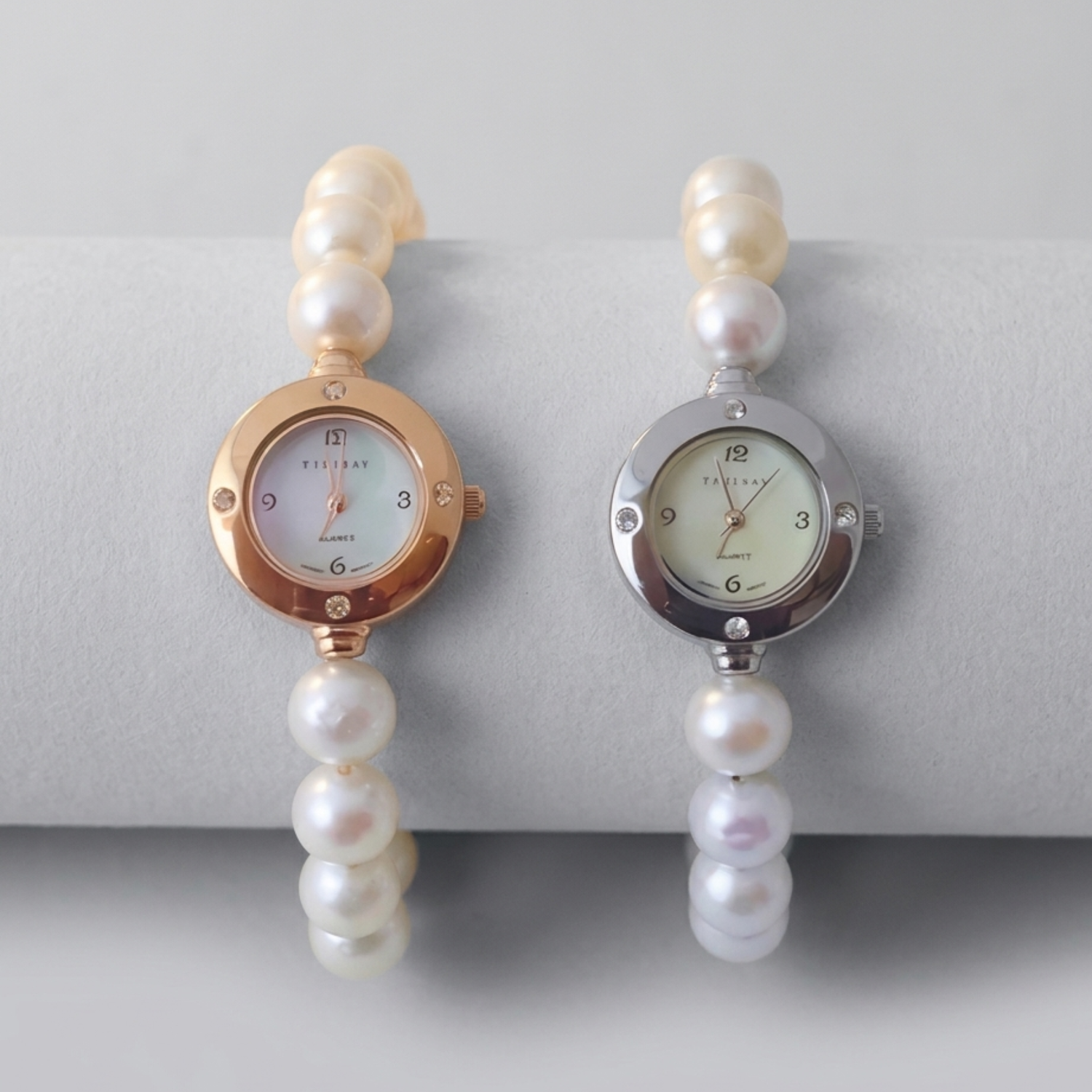 Fresh Water Pearl Watch Bracelet - Nelissima Jewelry