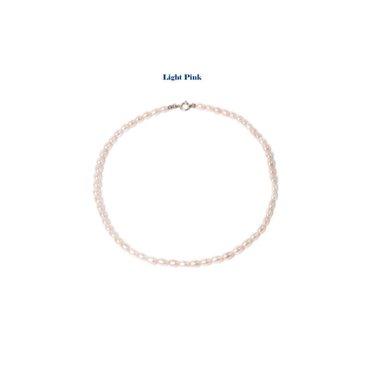 Fine Necklace Fresh Water Pearl Light Pink