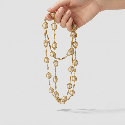 Handwoven Freshwater Pearl Necklace - Nelissima Jewelry