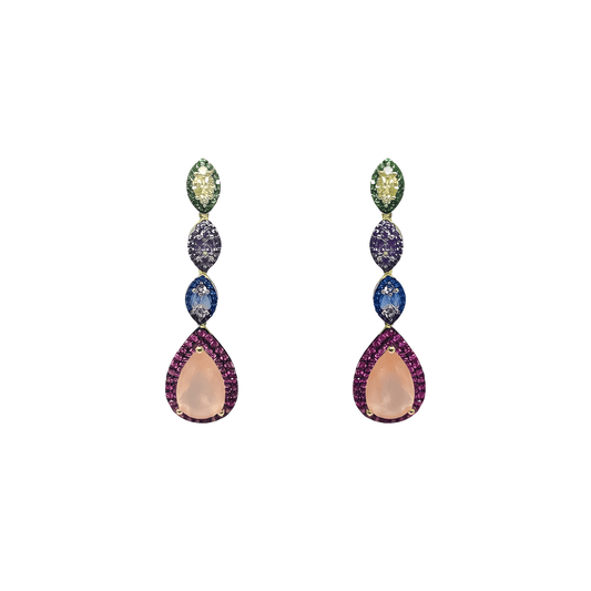 sterling silver gold plated princess earrings