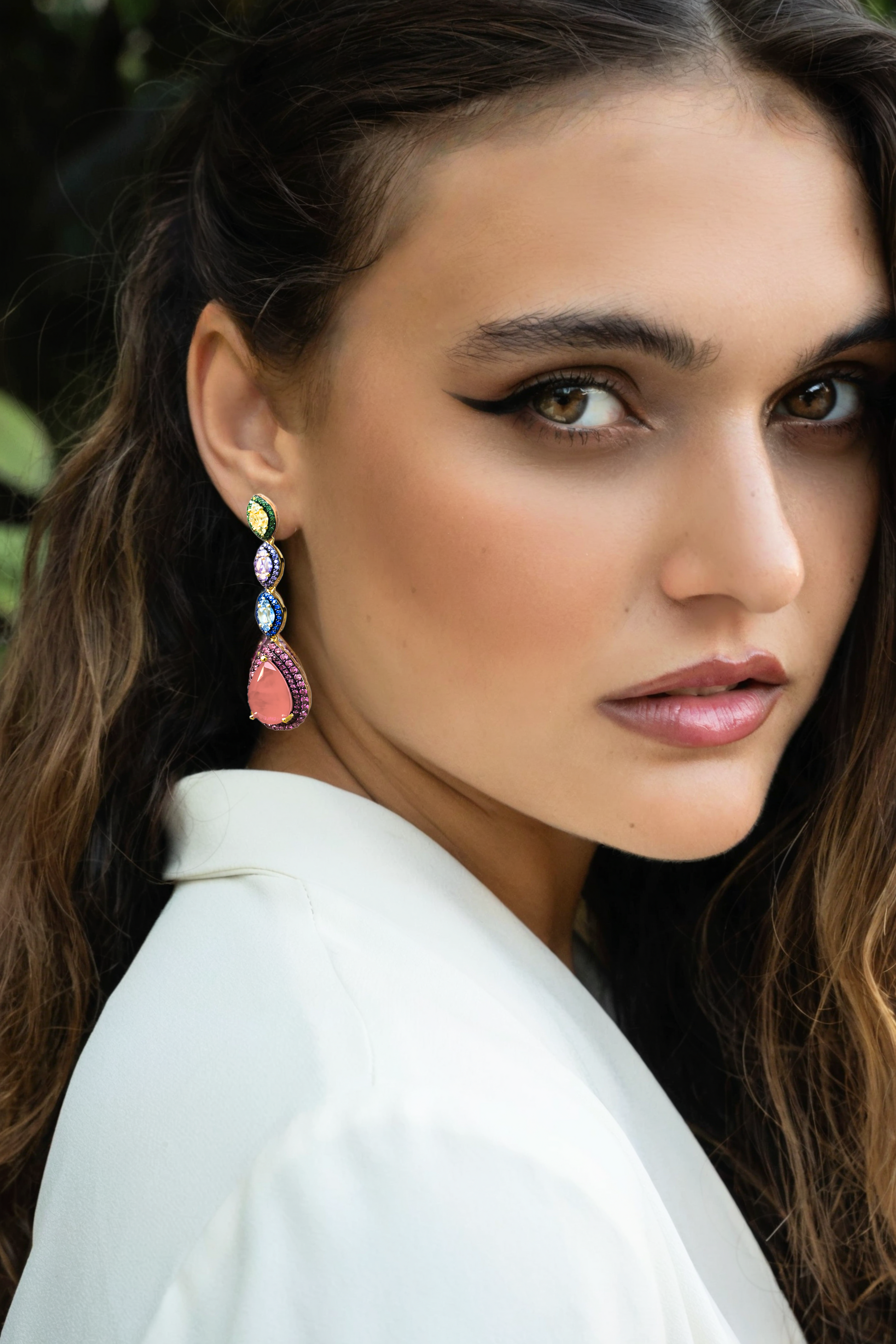 New Color Princess Earrings 18K Gold Plated - Nelissima Jewelry