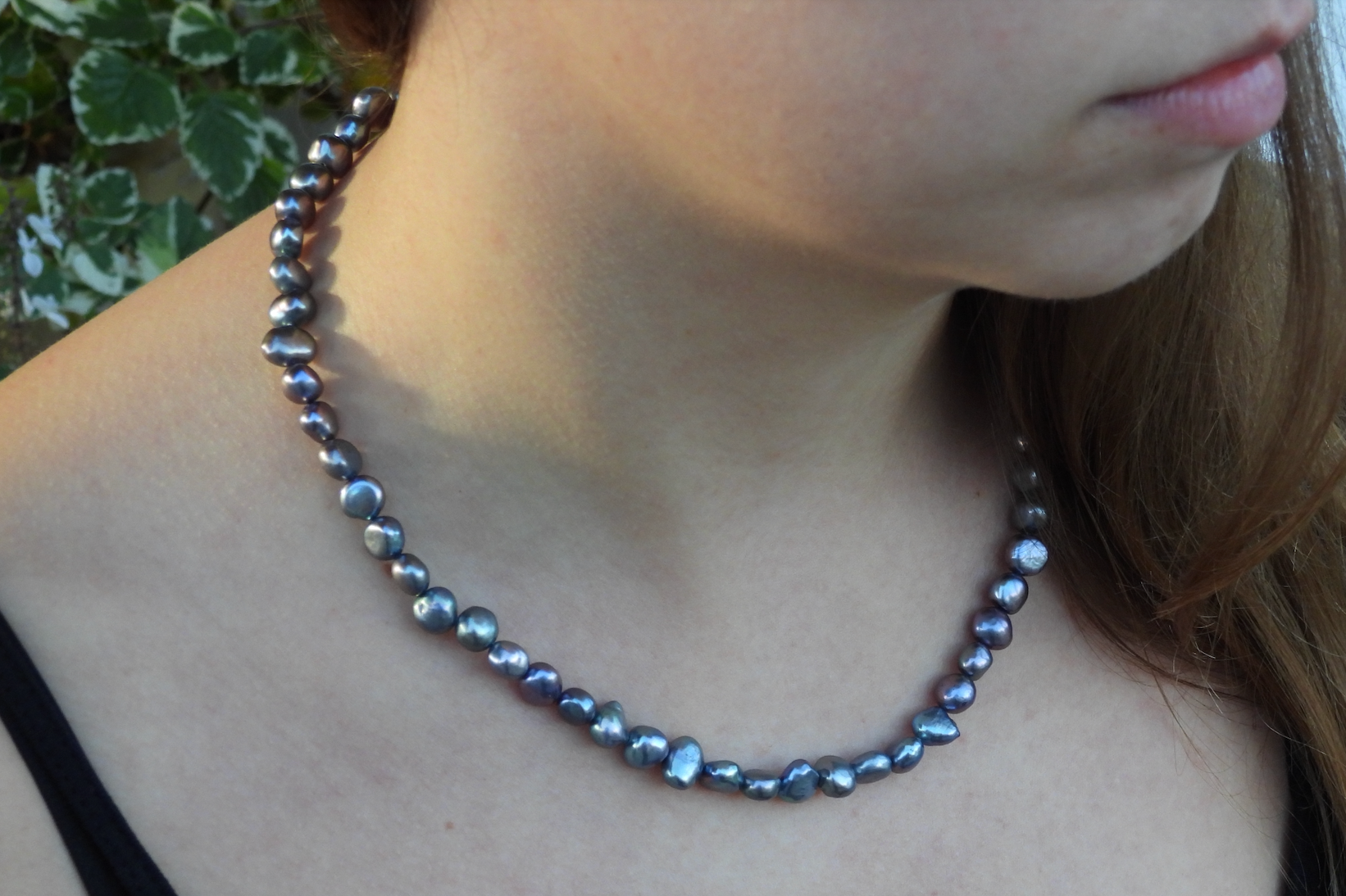 Pearl Black necklace