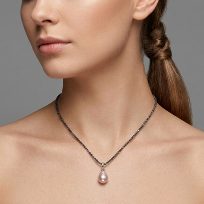 Pink Baroque Pearl necklace - Nelissima Jewelry