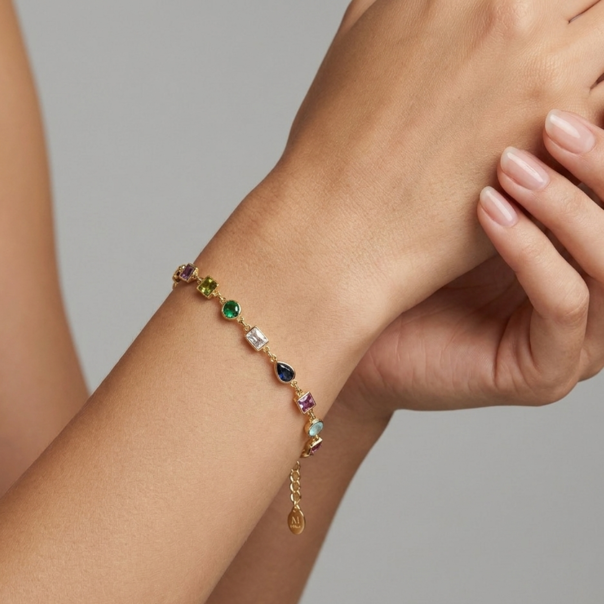 Golden Gem-Mix Bracelet - Nelissima Jewelry
