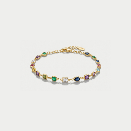 Golden Gem-Mix Bracelet - Nelissima Jewelry