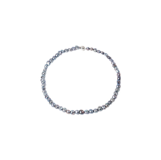 Cultured Pearl Necklace Gray Tones - Nelissima Jewelry