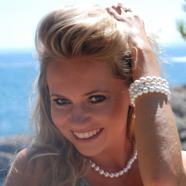 Zeitlose Perlenkette im mallorquinischen Stil, elegant und perfekte Größe
