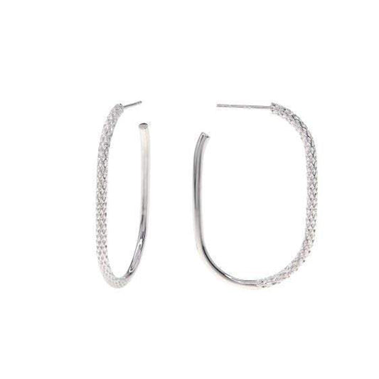 Hoop Trendy Shiny Finish Lightweight - Nelissima Jewelry