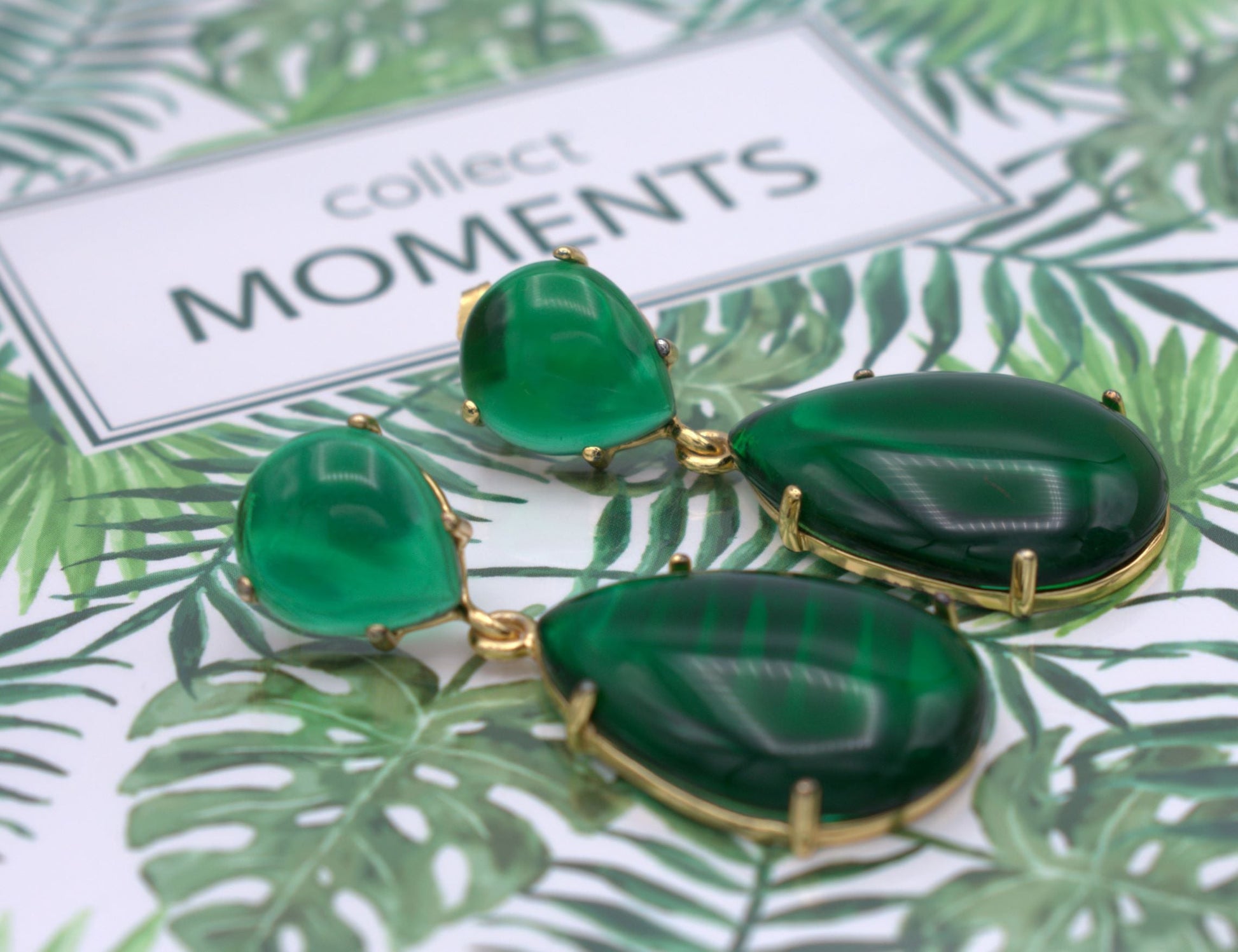 Emerald Big Teardrop long