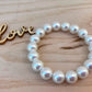 Majorcan Style White Pearl Bracelet