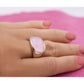 Exquisite Rose Quartz Ring | Sterling Silver, Rose Gold Plated