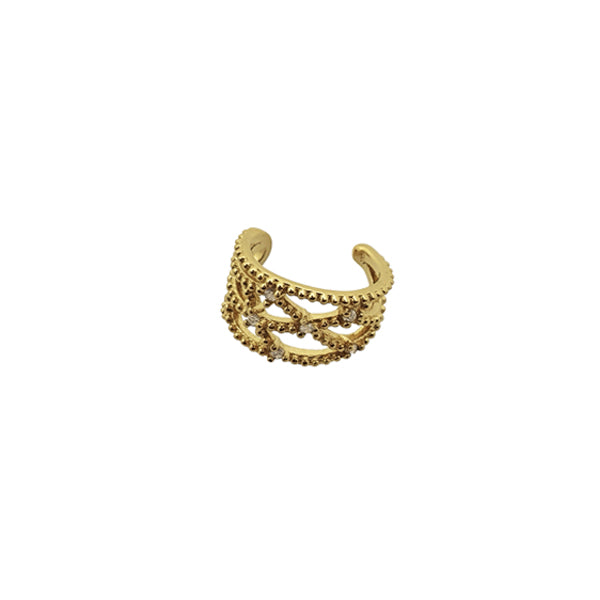Ear Cuff / Snug CZ Band Cartilage Ear Earrings - Nelissima Jewelry